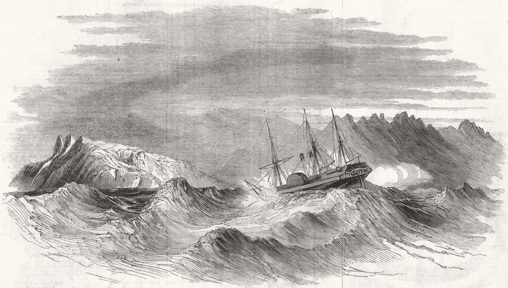 SPAIN. Wreck of The Great Liverpool off Cape Finisterre, 24th February 1846